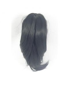Black synthetic hair on claw