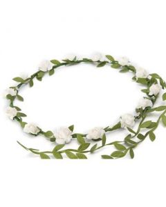 Flower garland white