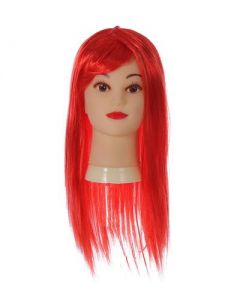 Long Red Fringe Wig