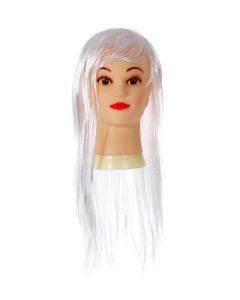 Long White Fringe Wig