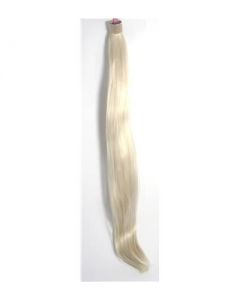 Long blond synthetic hair