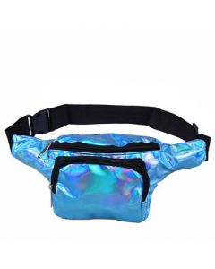 Blue Holographic Bumbag
