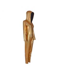 Gold Hooded Cat Suit