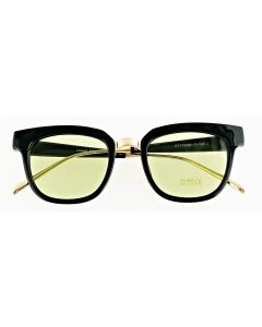 Wholesale retro black and green sunglasses