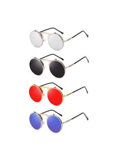 Wholesale Round flip up lens sunglasses
