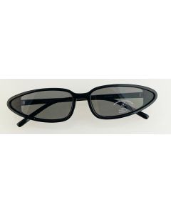 Wholesale oval retro black sunglasses