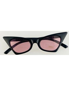 Wholesale black cat eye sunglasses with pink lens