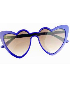 Wholesale blue heart shaped sunglasses