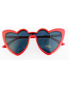 Wholesale red heart shaped sunglasses with dark lens