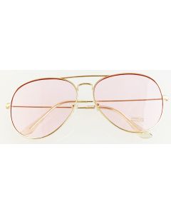 Wholesale aviator sunglasses with pink lenses