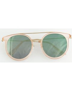 Wholesale pink ladies sunglasses with green lens