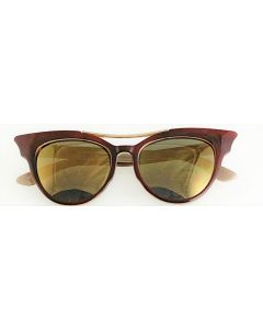 Wholesale ladies tortoiseshell sunglasses with gold lens