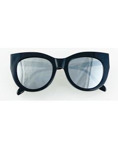 Wholesale black sunglasses with silver lens
