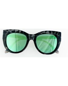 Wholesale ladies tortoiseshell sunglasses with green lens