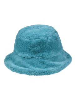 Wholesale Fluffy Teal Bucket Hat