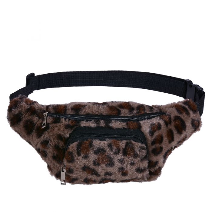 pink fluffy bum bag