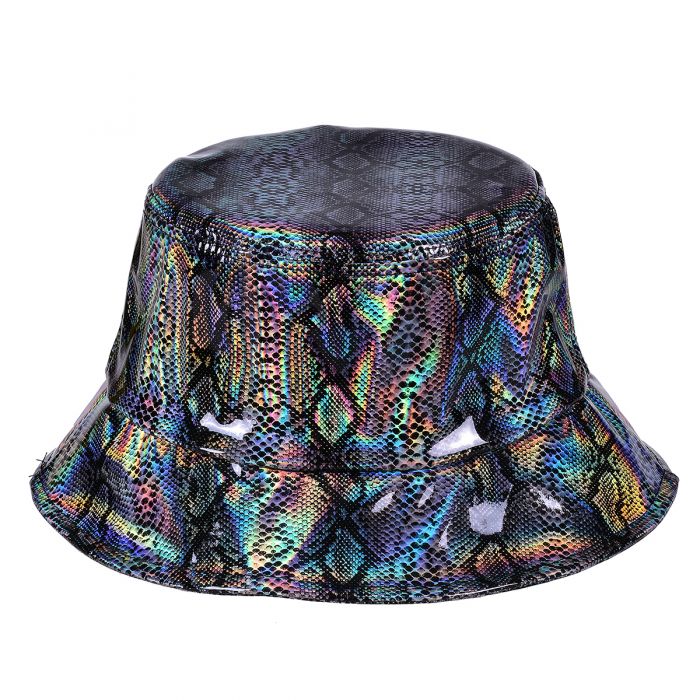 snake print bucket hat